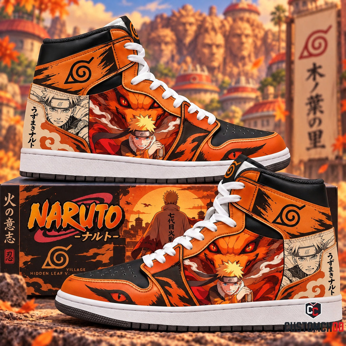 Uzumaki Naruto High Top Sneakers — Naruto Inspired Fan Shoes
