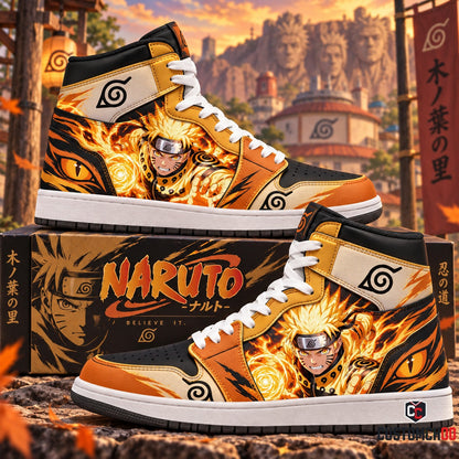 Uzumaki Naruto High Top Sneakers — Naruto Inspired Fan Shoes