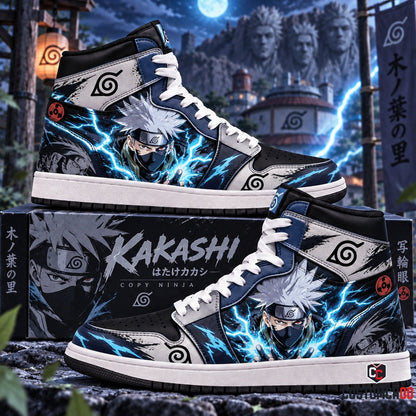 Hatake Kakashi High Top Sneakers — Naruto Inspired Fan Shoes