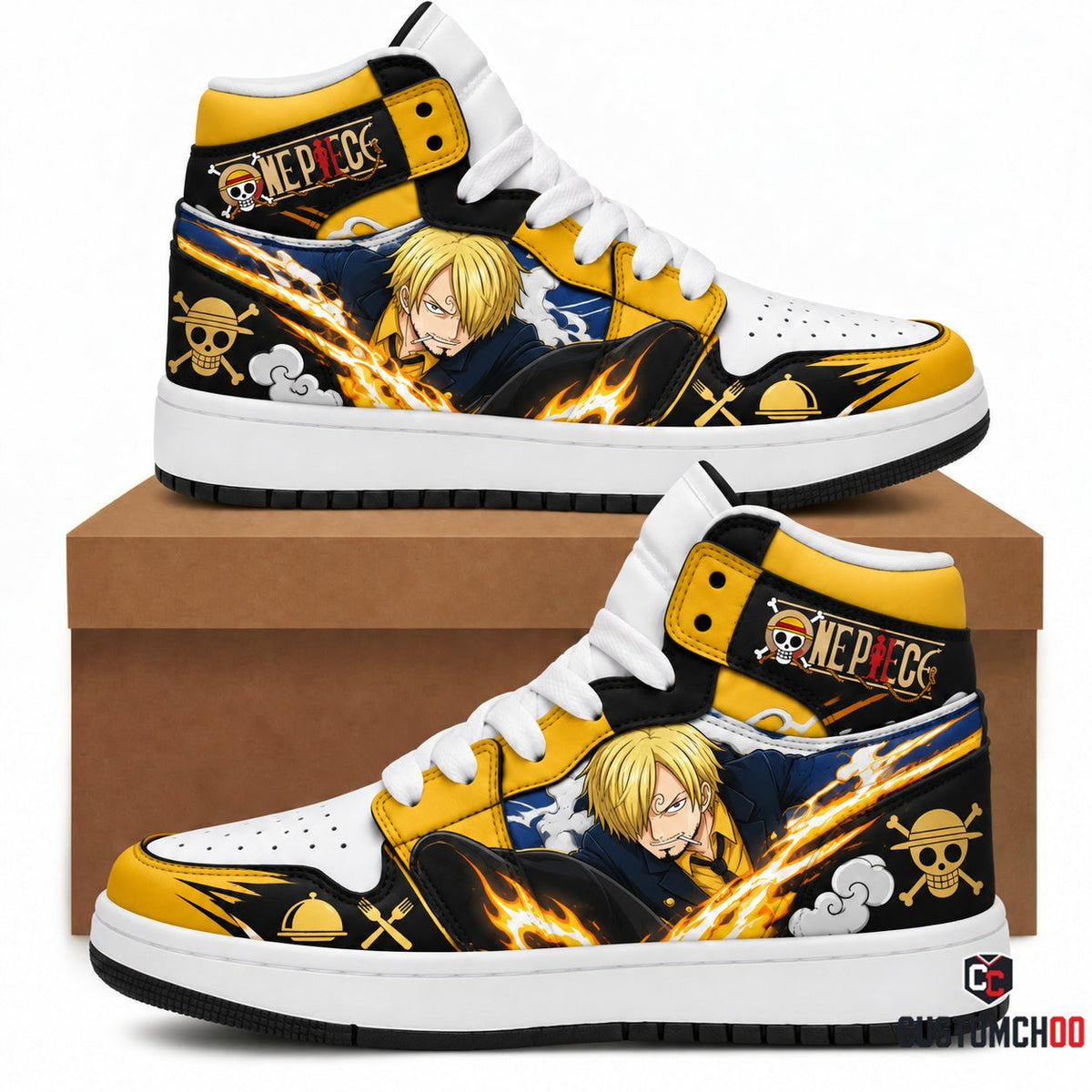 Limited Edition One Piece Squad Fan Shoes — Anime High Top Sneaker Gift