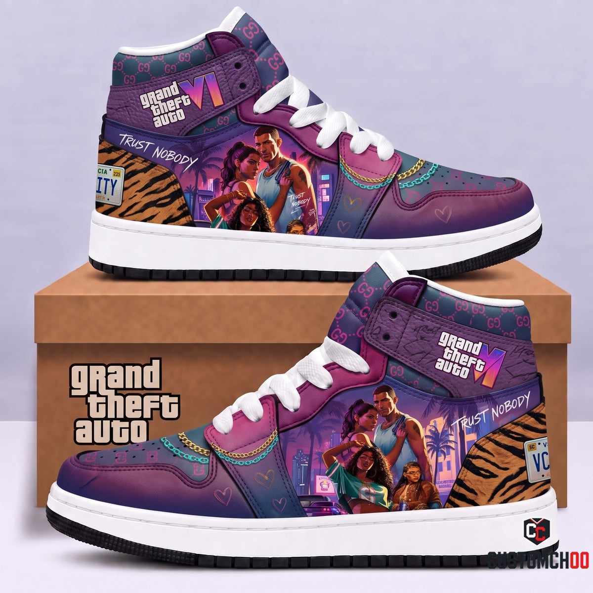 Limited Edition GTA 6 Fan Shoes — GTA 6 High Top Sneaker Gift