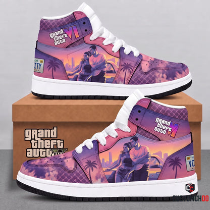 Limited Edition GTA 6 Fan Shoes — GTA 6 High Top Sneaker Gift