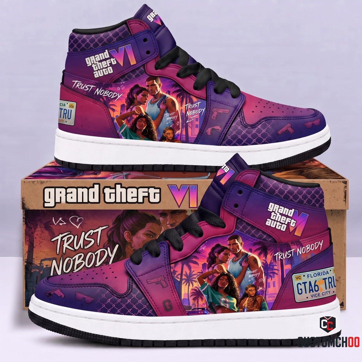 Limited Edition GTA 6 Fan Shoes — GTA 6 High Top Sneaker Gift