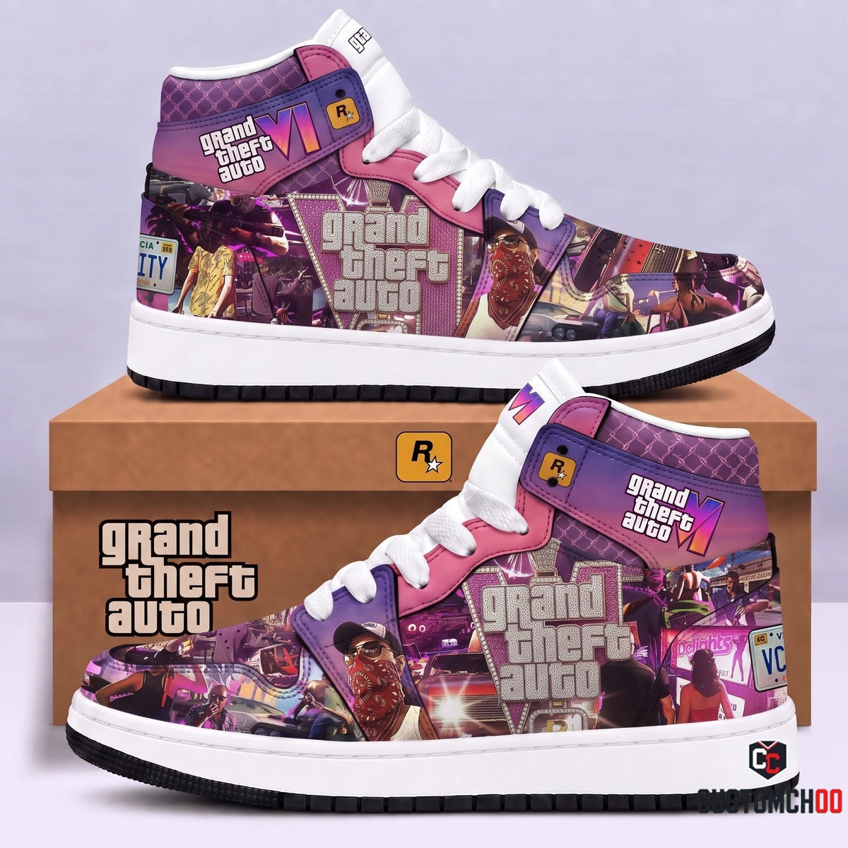 Limited Edition GTA 6 Fan Shoes — GTA 6 High Top Sneaker Gift