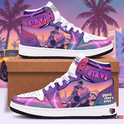 Limited Edition GTA 6 Fan Shoes — GTA 6 High Top Sneaker Gift