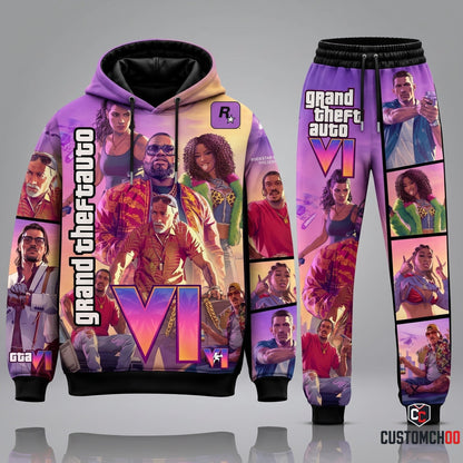 GTA VI Transformation Fan Set — GTA6 Hoodie & Sweatpants