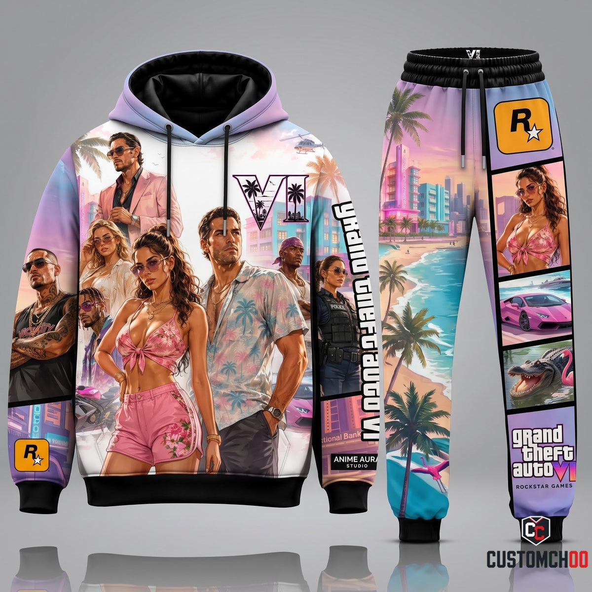 GTA VI Transformation Fan Set — GTA6 Hoodie & Sweatpants