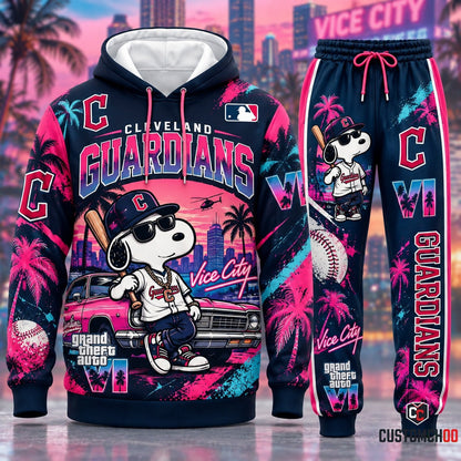 Limited Edition MLB Sport Fan Set x GTA VI x Snoopy — Hoodie & Sweatpants Set | All 30 Teams Available