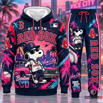 Limited Edition MLB Sport Fan Set x GTA VI x Snoopy — Hoodie & Sweatpants Set | All 30 Teams Available