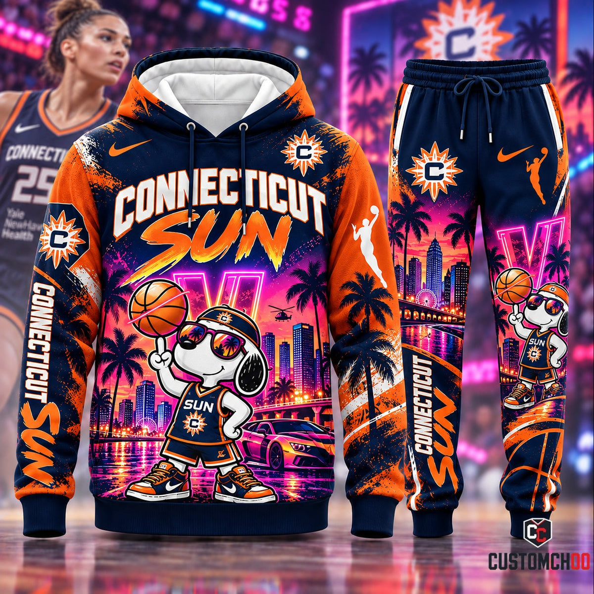 Beagle Dog x GTA VI - Women’s Basketball Fan Set — Hoodie & Sweatpants | All 15 Teams Available