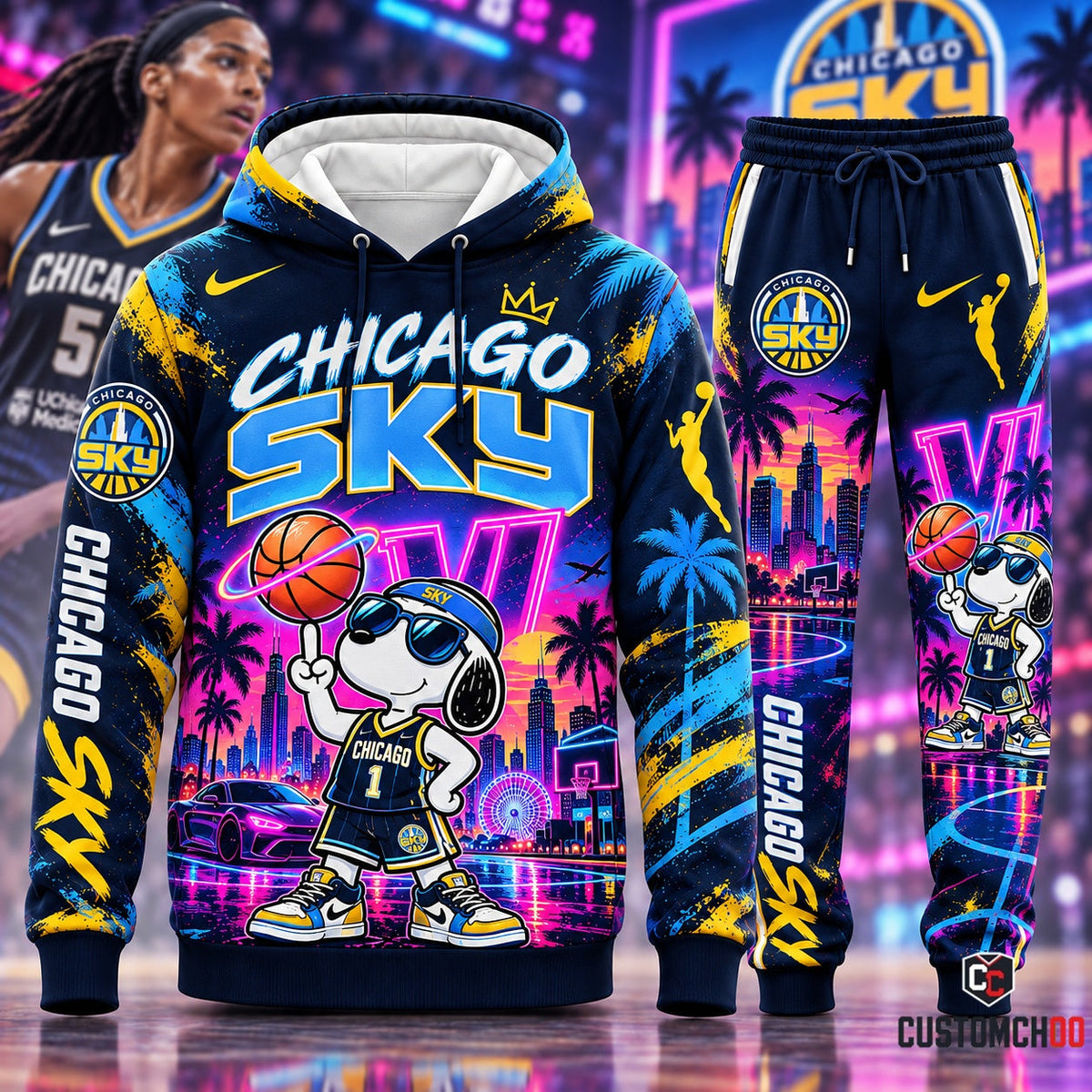 Beagle Dog x GTA VI - Women’s Basketball Fan Set — Hoodie & Sweatpants | All 15 Teams Available
