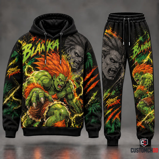 Game Street Fighter Transformation Fan Set — Street Fighter Hoodie & Sweatpants