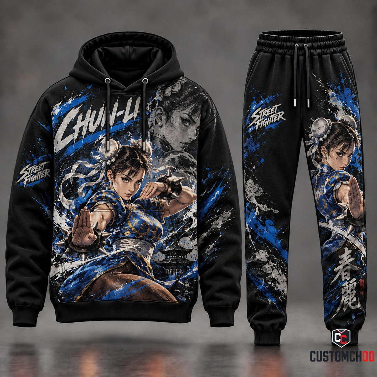 Game Street Fighter Transformation Fan Set — Street Fighter Hoodie & Sweatpants