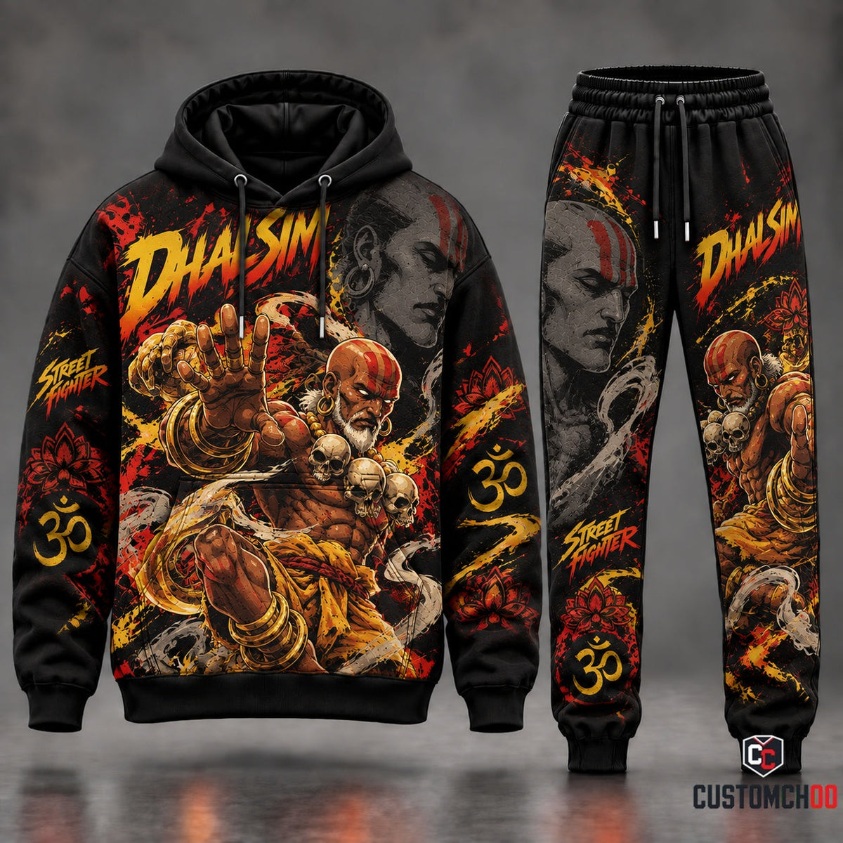 Game Street Fighter Transformation Fan Set — Street Fighter Hoodie & Sweatpants