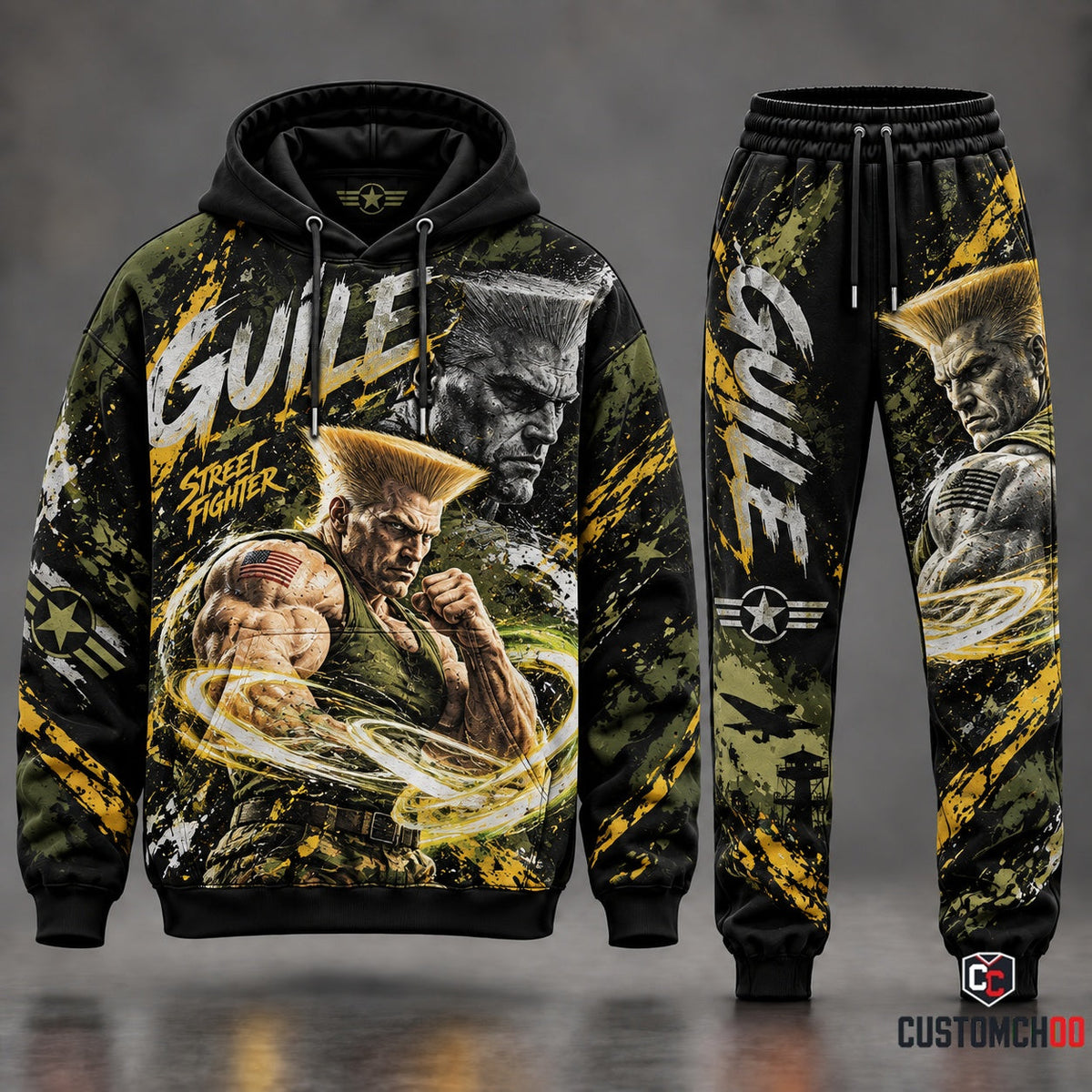 Game Street Fighter Transformation Fan Set — Street Fighter Hoodie & Sweatpants