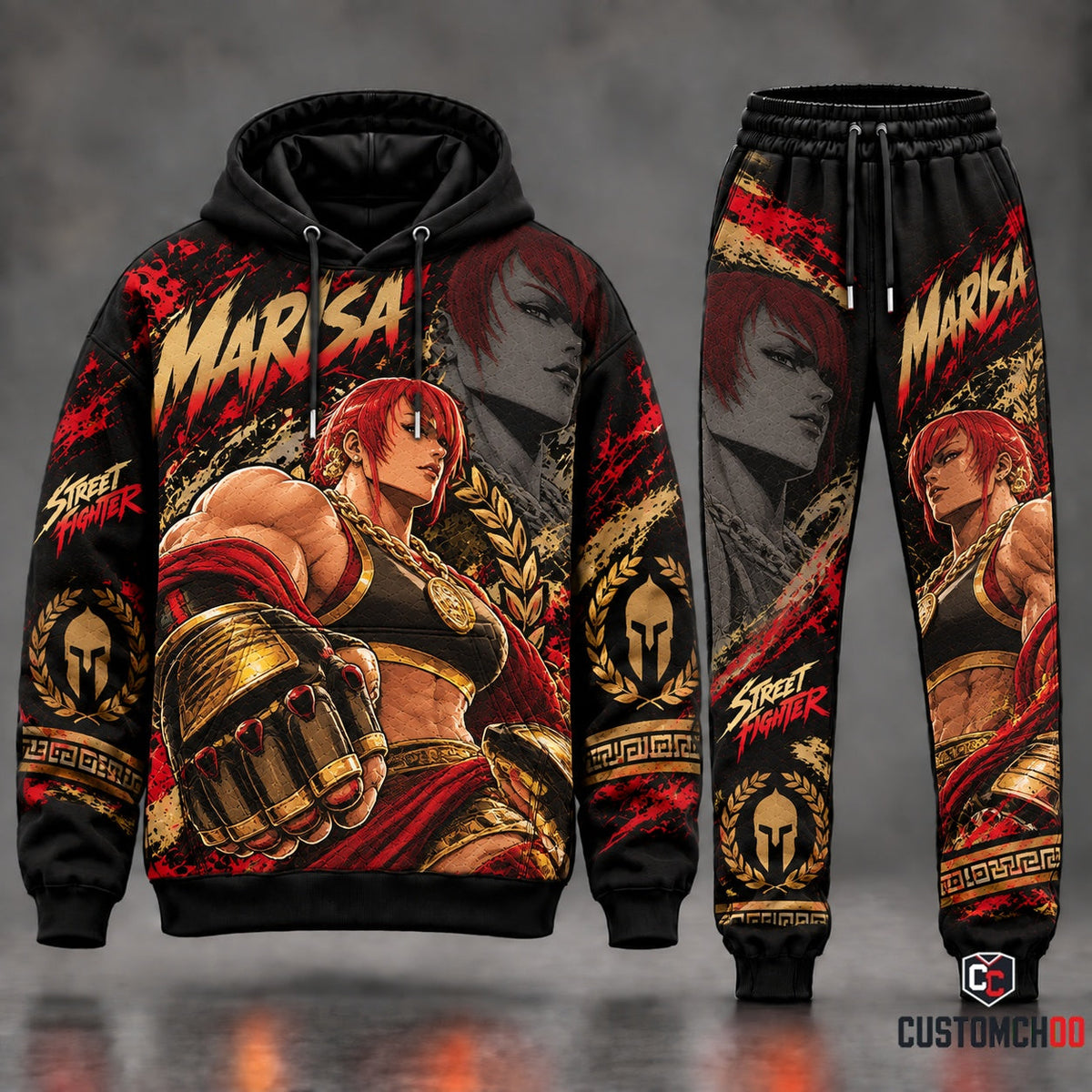 Game Street Fighter Transformation Fan Set — Street Fighter Hoodie & Sweatpants