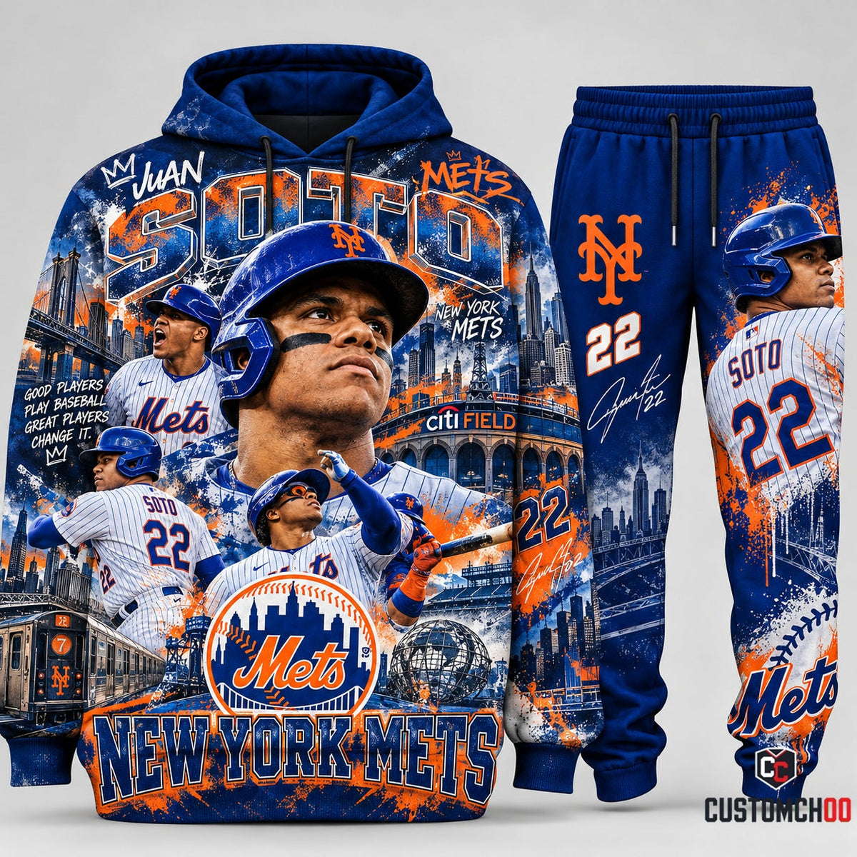 Baseball Fan Set — Hoodie & Sweatpants [St
