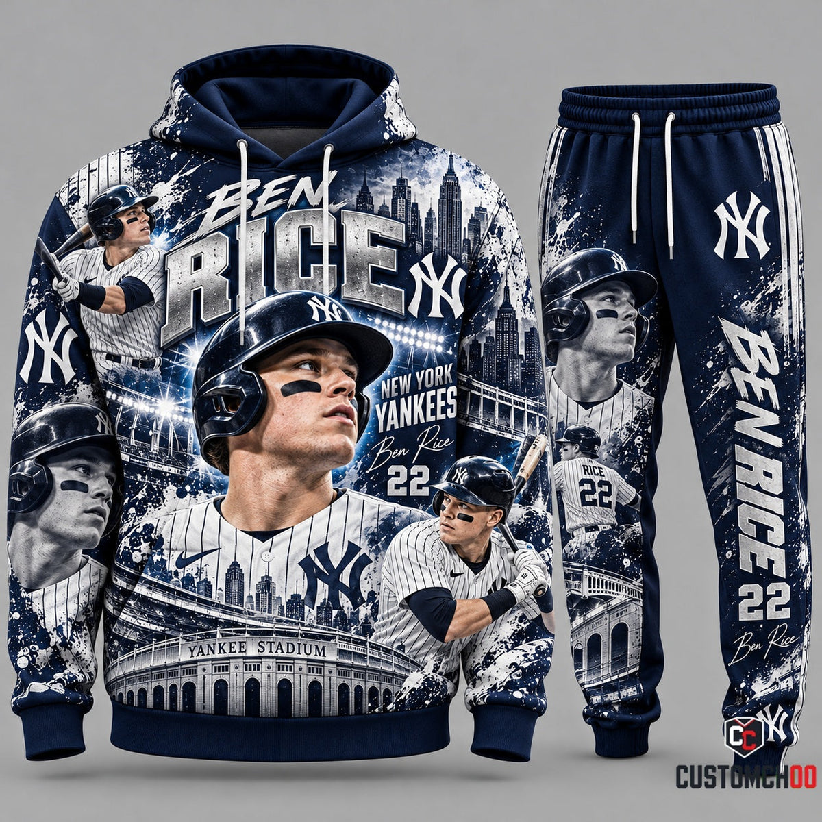 Baseball Fan Set — Hoodie & Sweatpants [St