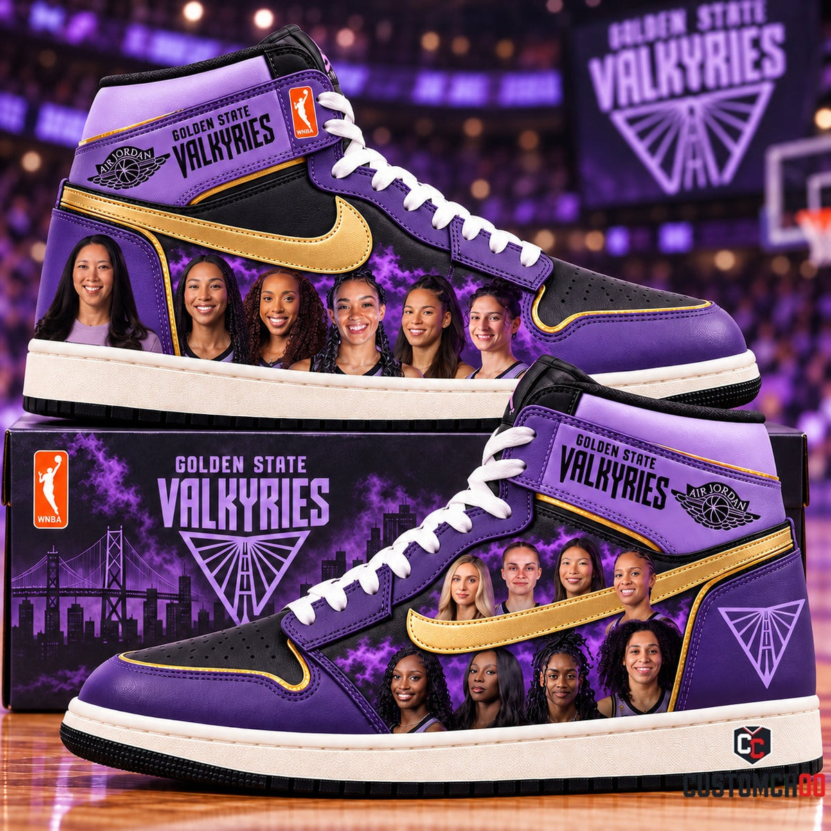 Limited Edition Golden State Valkyries Women’s Basketball Fan | WNBA High Sneakers