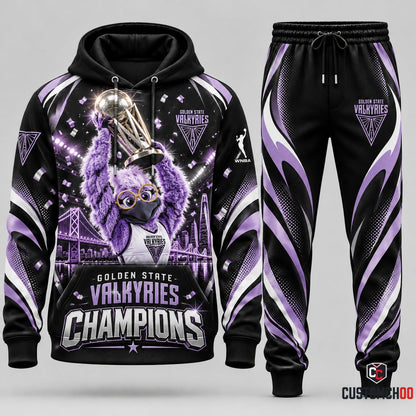 Golden State Valkyries 2026 WNBA basketball hoodie and sweatpants tracksuit – Style 06 - Valkyries Champions Design 6