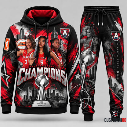 Atlanta Dream 2026 WNBA basketball hoodie and sweatpants tracksuit – Style 08 - Atlanta Dream Design 8